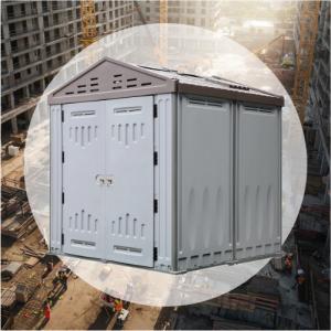 Cost-Effective Modular 2 Rooms Plastic Shed for Construction Site Rest Area